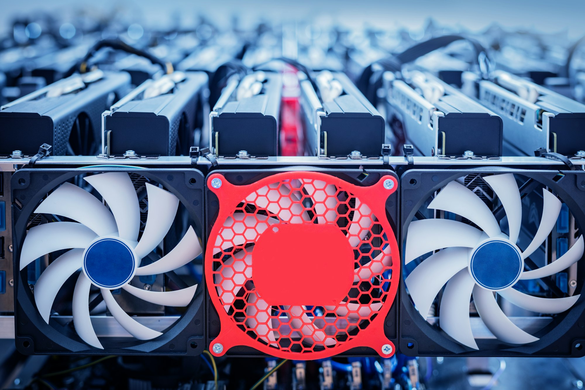 Les nodes en crypto. Ici , un crypto mineur